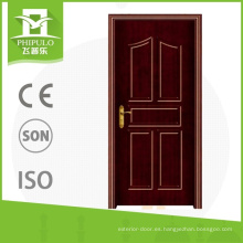 Puerta de madera residencial del pvc exterior de nuevo diseño de lujo para las casas de la decoración de China